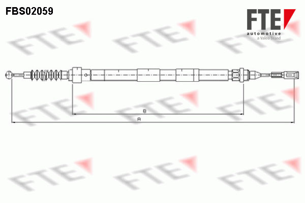 FTE 9250062 Cablu, frana de...