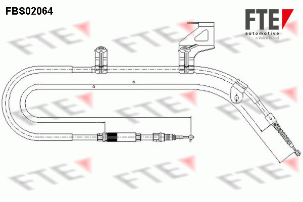 FTE FBS02064 Ντίζα, φρένο...