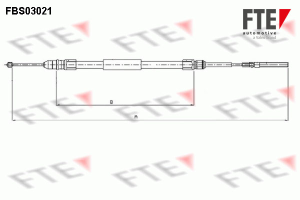 FTE 9250110 Cablu, frana de...