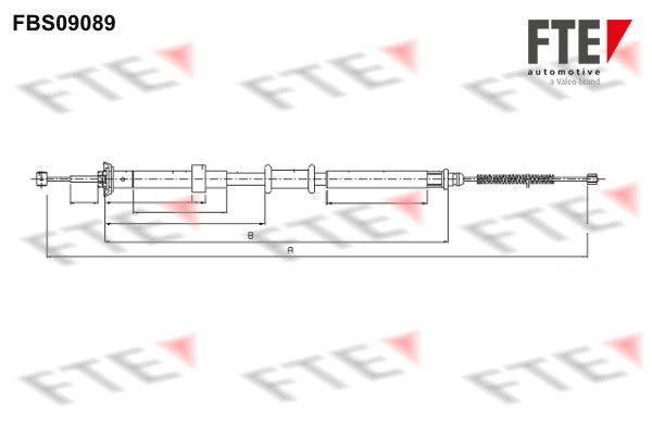 FTE FBS09089 Ντίζα, φρένο...