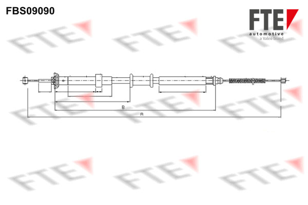 FTE FBS09090 Ντίζα, φρένο...