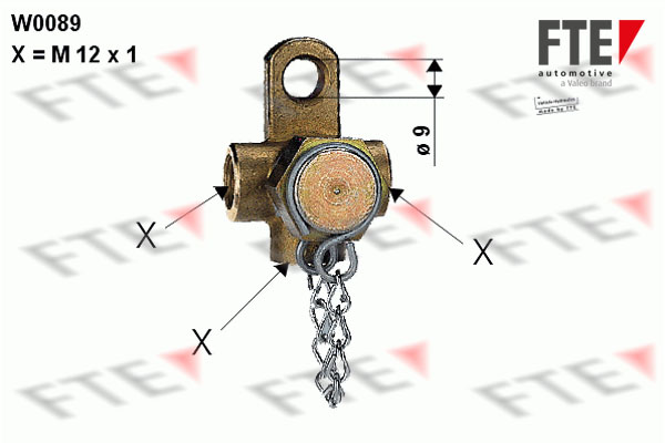 FTE 9910801 Σύνδεση ελέγχου, σωλήνες