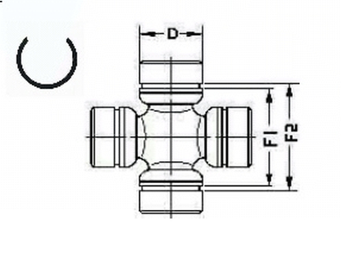 LÖBRO U 925 Giunto, Albero longitudinale