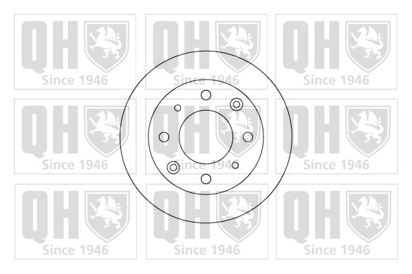 QUINTON HAZELL BDC3384 Δισκόπλακα for TRIUMPH