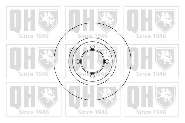 QUINTON HAZELL BDC3455 Δισκόπλακα for DAIHATSU TOYOTA