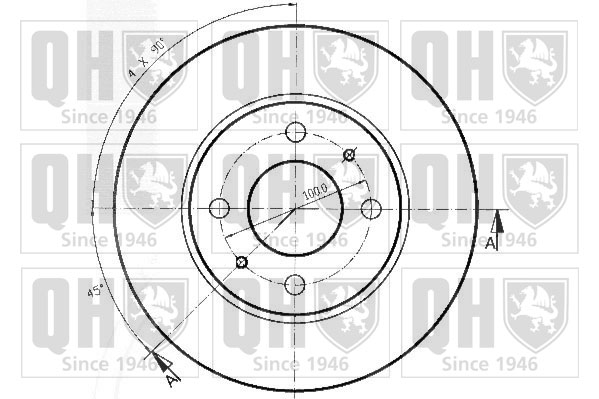 QUINTON HAZELL BDC3674 Δισκόπλακα for NISSAN