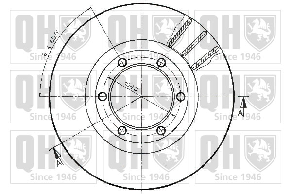 QUINTON HAZELL BDC3747 Δισκόπλακα for MAZDA
