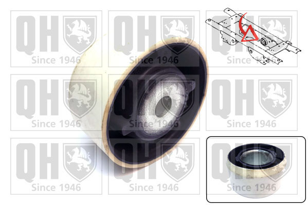 QUINTON HAZELL EMS8765 Bushing, axle beam for DACIA RENAULT