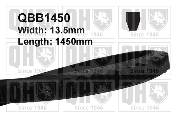 QUINTON HAZELL QBB1450 V-Belt for ISUZU NISSAN OPEL VAUXHALL