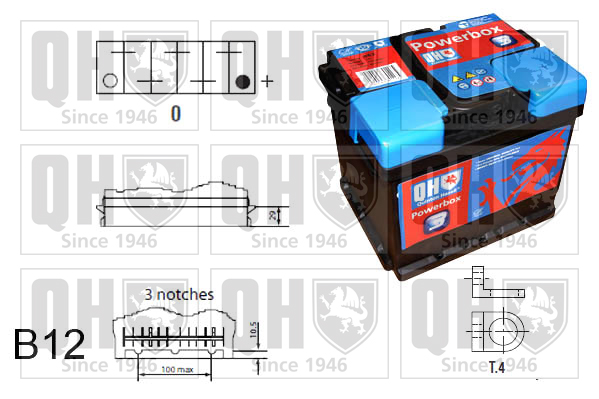 QUINTON HAZELL QBT0373 PowerBox 3 Starter Battery
