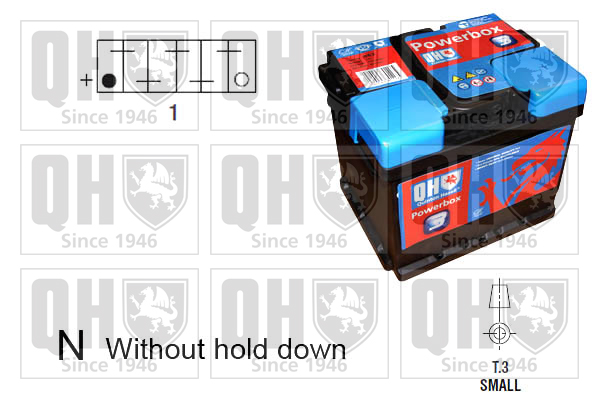 QUINTON HAZELL QBT0433 PowerBox 3 Starter Battery for MITSUBISHI SUZUKI TOYOTA