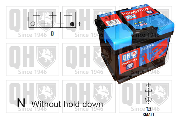 QUINTON HAZELL QBT0443 PowerBox 3 Starter Battery for DAIHATSU MAZDA MITSUBISHI SUBARU SUZUKI