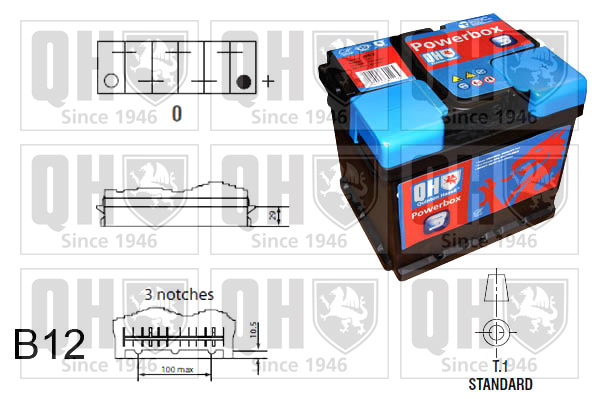 QUINTON HAZELL QBT4043 PowerBox 3 Starter Battery
