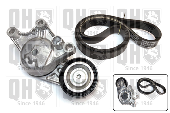 QUINTON HAZELL QDK100 Σετ ιμάντων poly-V for CITROËN DS OPEL PEUGEOT TOYOTA VAUXHALL