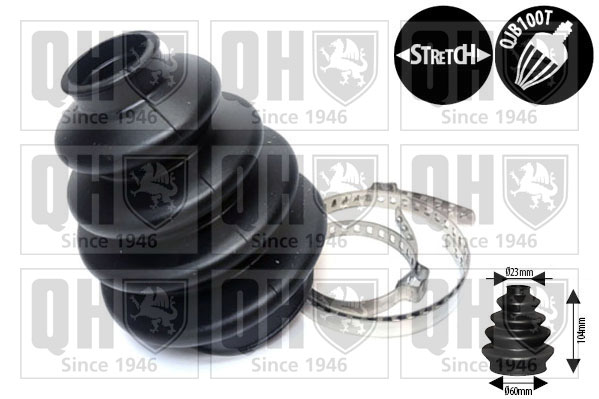 QUINTON HAZELL QJB8080 Duraboot Bellow, drive shaft for ALFA ROMEO AUDI AUSTIN BMW CHEVROLET CHRYSLER CITROËN DACIA DAEWOO DAIHA