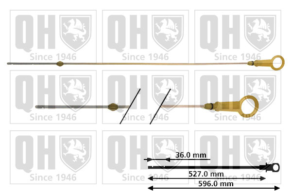 QUINTON HAZELL QOD128 Oil Dipstick for NISSAN RENAULT