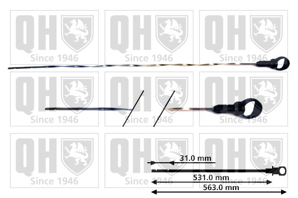 QUINTON HAZELL QOD132 Oil Dipstick for CITROËN PEUGEOT