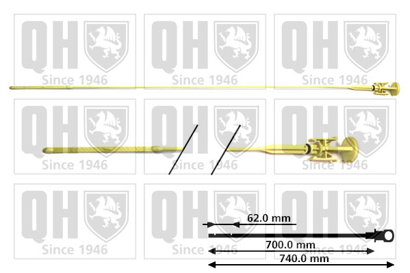 QUINTON HAZELL QOD134 Oil Dipstick for NISSAN OPEL RENAULT