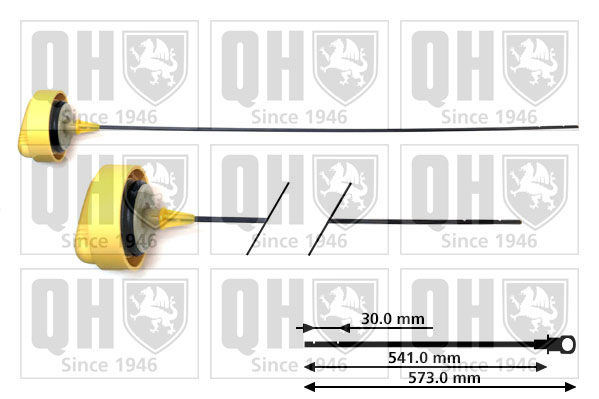 QUINTON HAZELL QOD146 Oil Dipstick for RENAULT