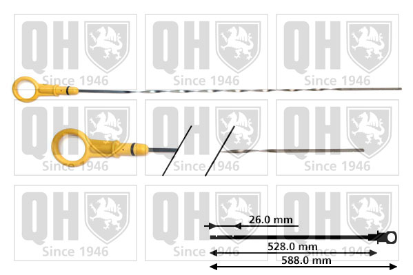 QUINTON HAZELL QOD168 Oil Dipstick for AUDI NISSAN