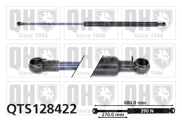 QUINTON HAZELL QTS128422 Gas Spring, boot/cargo area for ROVER