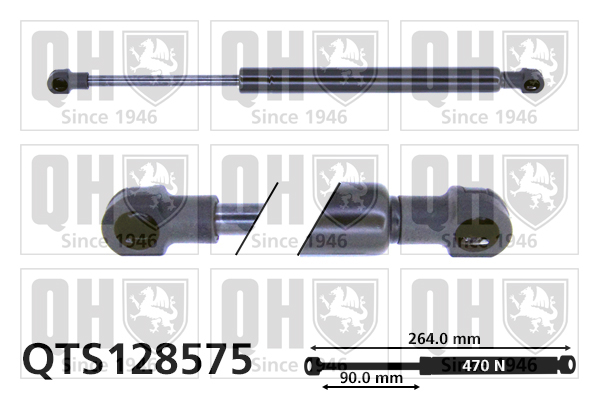 QUINTON HAZELL QTS128575 Gas Spring, boot/cargo area for ALFA ROMEO