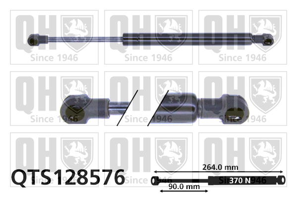 QUINTON HAZELL QTS128576 Gas Spring, boot/cargo area for ALFA ROMEO