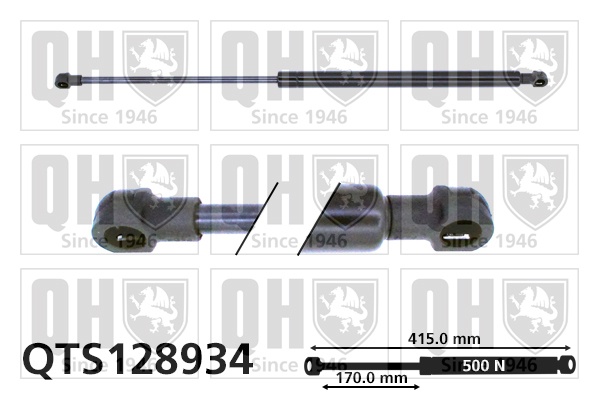 QUINTON HAZELL QTS128934 Gas Spring, boot/cargo area for HONDA