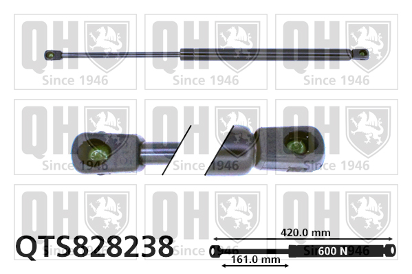 QUINTON HAZELL QTS828238 Gas Spring, boot/cargo area for SKODA