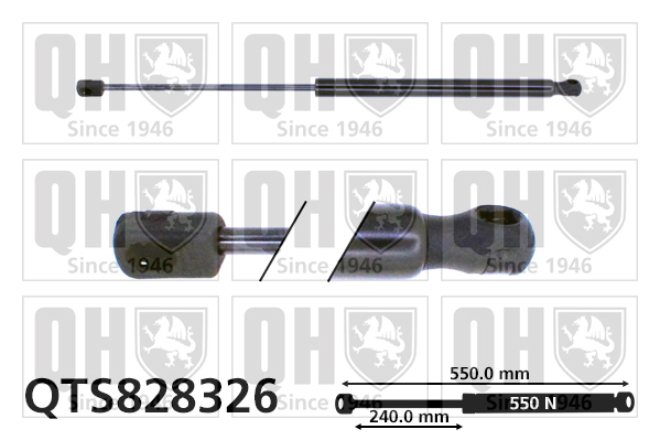 QUINTON HAZELL QTS828326 Gas Spring, boot/cargo area for FORD