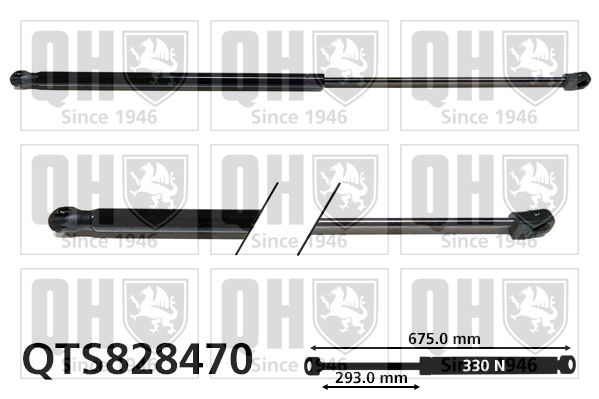QUINTON HAZELL QTS828470 Gas Spring, bonnet for MERCEDES-BENZ