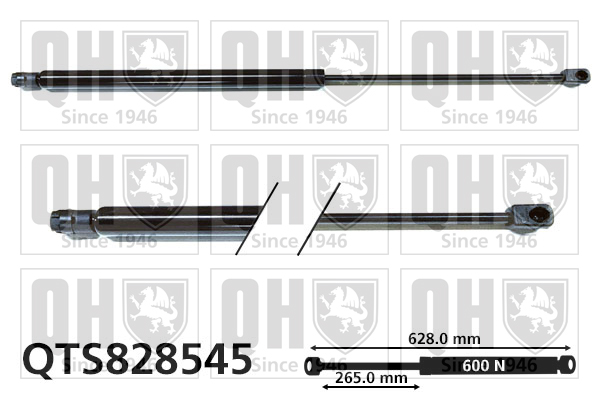 QUINTON HAZELL QTS828545 Gas Spring, boot/cargo area for MERCEDES-BENZ