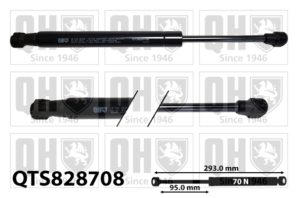 QUINTON HAZELL QTS828708 Αμορτισέρ αερίου (πορτμπαγκάζ/χώρος αποσκευών) for BMW