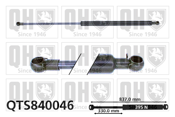 QUINTON HAZELL QTS840046 Gas Spring, boot/cargo area for CITROËN