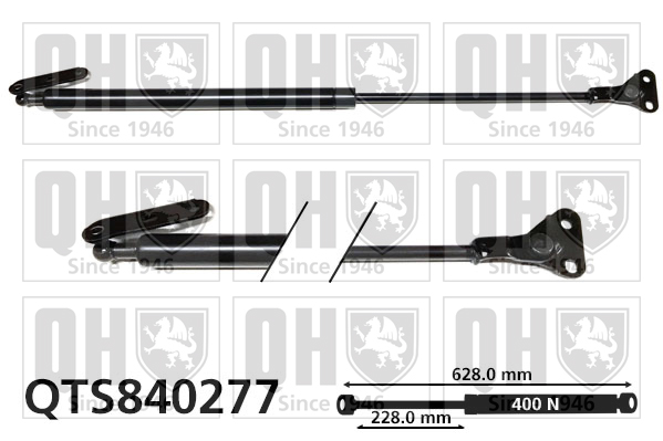 QUINTON HAZELL QTS840277 Gas Spring, boot/cargo area for TOYOTA