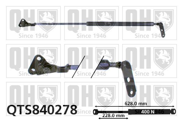 QUINTON HAZELL QTS840278 Gas Spring, boot/cargo area for TOYOTA