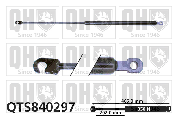 QUINTON HAZELL QTS840297 Gas Spring, boot/cargo area for VOLVO