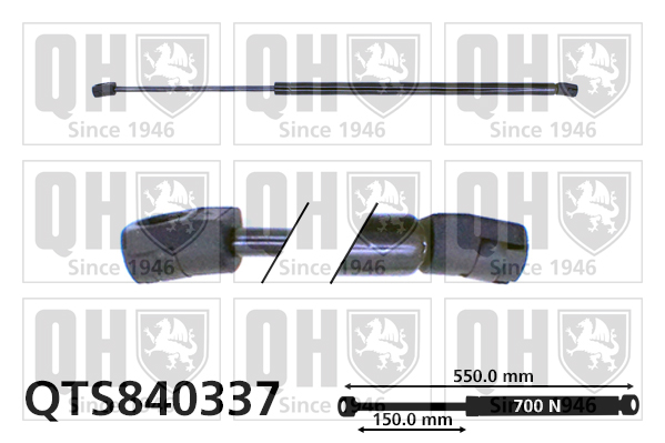 QUINTON HAZELL QTS840337 Gas Spring, boot/cargo area for HONDA