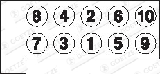 GOETZE 22-26065B Sada skrutiek hlavy valcov