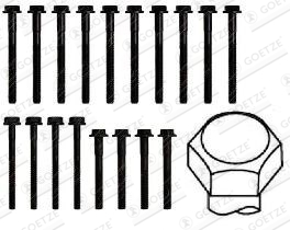 GOETZE 22-89004B Σετ βίδες κυλινδροκεφαλής for LAND ROVER