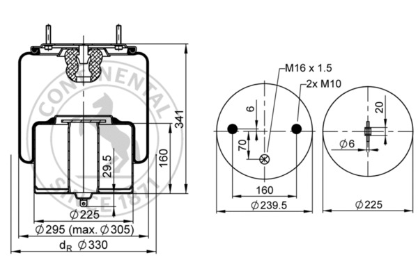 CONTITECH AIR SPRING 6612 N...