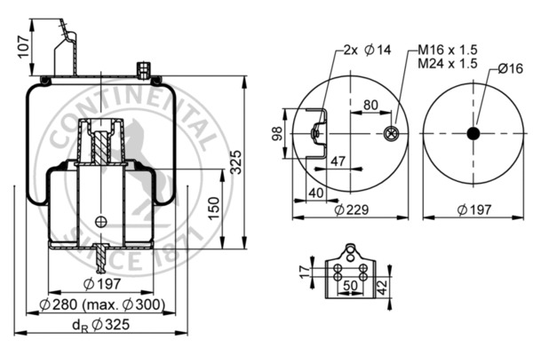 CONTITECH AIR SPRING 6630 N...