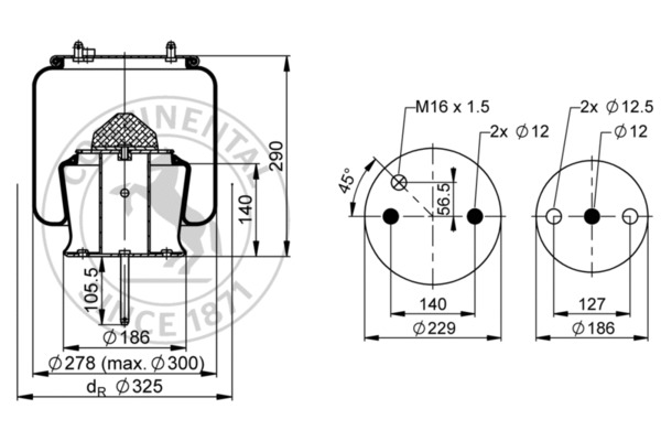 CONTITECH AIR SPRING 6710 N...