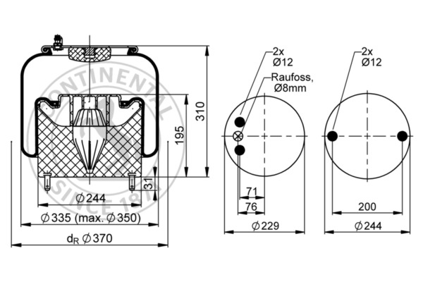 CONTITECH AIR SPRING 6717 N...