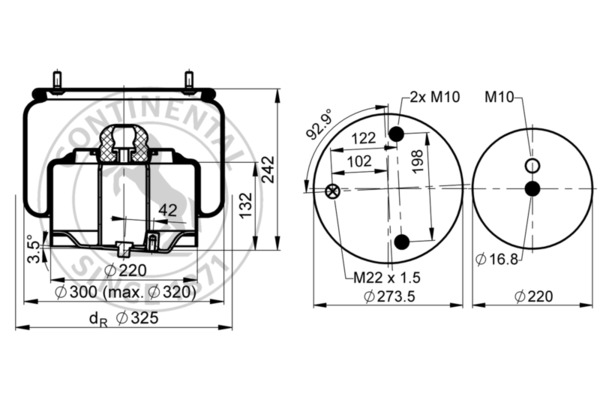 CONTITECH AIR SPRING 6753 N...