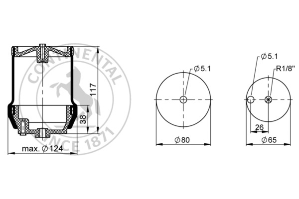 CONTITECH AIR SPRING 864 Z...