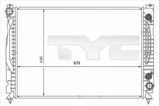 TYC 702-0001 Chladič,...