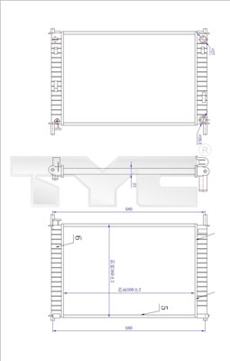 TYC 710-0030-R Radiator,...
