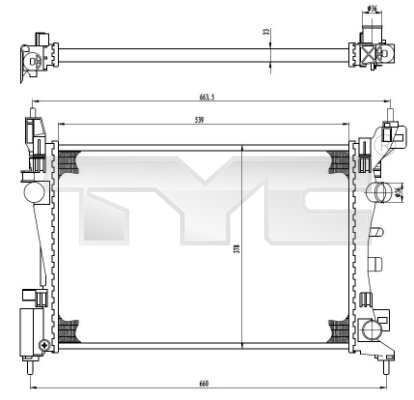 TYC 725-0035 Radiator,...