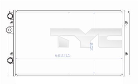 TYC 737-0023 Kühler, Motorkühlung